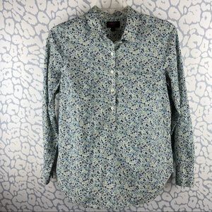 Liberty Fabrics X J Crew Popover Floral Blouse 12
